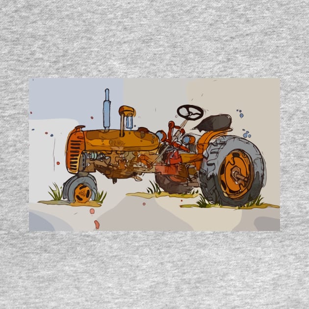 Old antique tractor by WelshDesigns